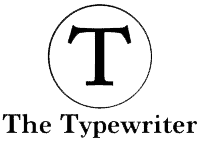 The Typewriter News Site